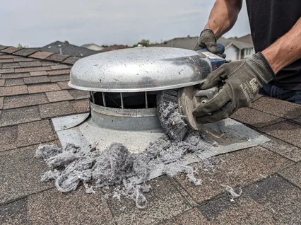 Cleaning Dryer Vent On Roof in Lennox